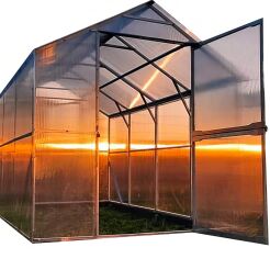 Szklarnia Relax 8,4 m2 (2,1x4m) poliwęglan 4 mm