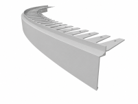 Profil aluminiowy balkonowy łukowy PRIAMY FLEXI 2,5m szary RAL7035 - 2