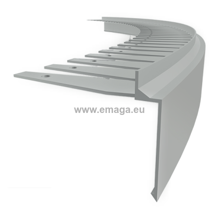 Profil aluminiowy balkonowy łukowy PRIAMY FLEXI 2,5m szary RAL7035