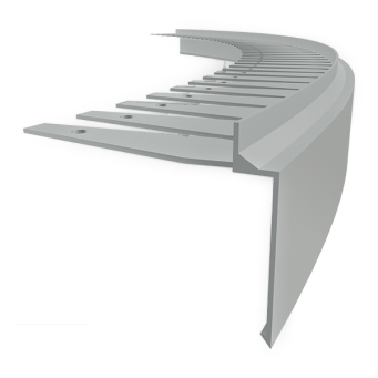 Profil aluminiowy balkonowy łukowy PRIAMY/FLEXI 2,5m szary RAL7035