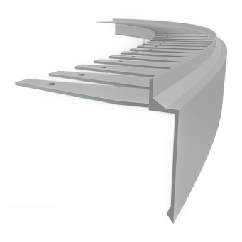 Profil aluminiowy balkonowy łukowy PRIAMY FLEXI 2,5m szary RAL7035