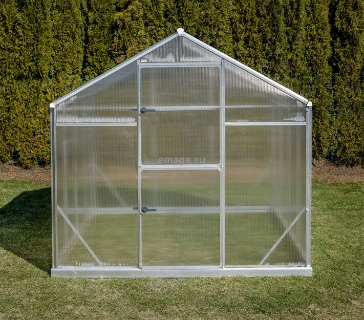 Szklarnia Sanus L-10 wymiar 2,2x4,30m H=2,10m 9,8m2 poliwęglan 6mm