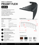 Profil aluminiowy balkonowy łukowy PRIAMY FLEXI 2,5m grafit RAL7016 - 3