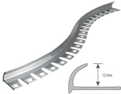 Profil aluminiowy podłogowy łukowy 12mm 3mb anodowany złoto