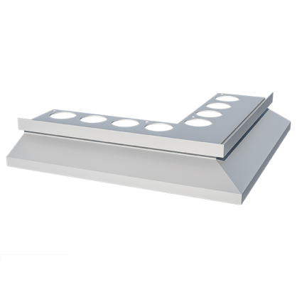 Nz90°DRIP narożnik zewnętrzny do profila DRIP srebro