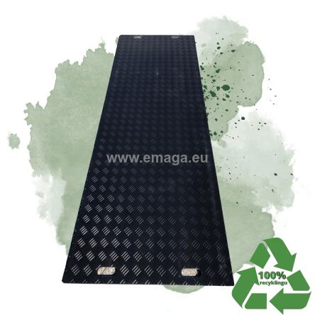 Płyta drogowa 2m x 1m x 15mm z tworzywa sztucznego LDPE z recyklingu