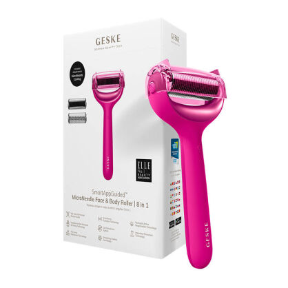 Roller do twarzy GESKE 8w1 z aplikacją (magenta)