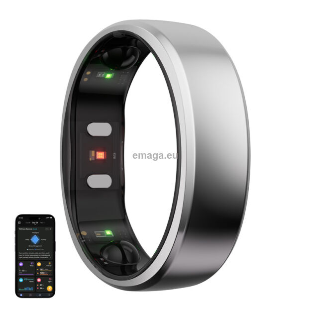 Smartring RINGCONN Gen 2 RCA-01 rozmiar 10 (srebrny)