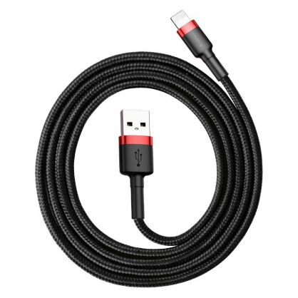 Kabel BASEUS Cafule USB-A-Lightning 1m (czarno-czerwony)