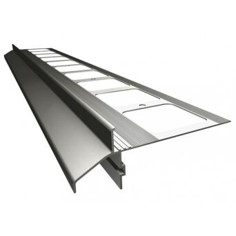 K40 Profil aluminiowy balkonowy i tarasowy 2.0m  szary RAL 7037 -  listwa balkonowa okapnikowa szara