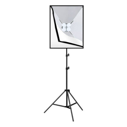 Zestaw oświetleniowy PULUZ 50x70cm statyw 4x żarówka LED