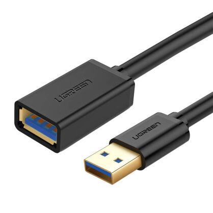 Kabel UGREEN US129 USB-A-USB-A 1.5m (czarny)