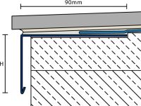 PK55 Profil aluminiowy balkonowy H=55mm 2.0m - 4