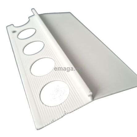 Profil aluminiowy balkonowy 85 mm 3 m okapnik lakierowany biały