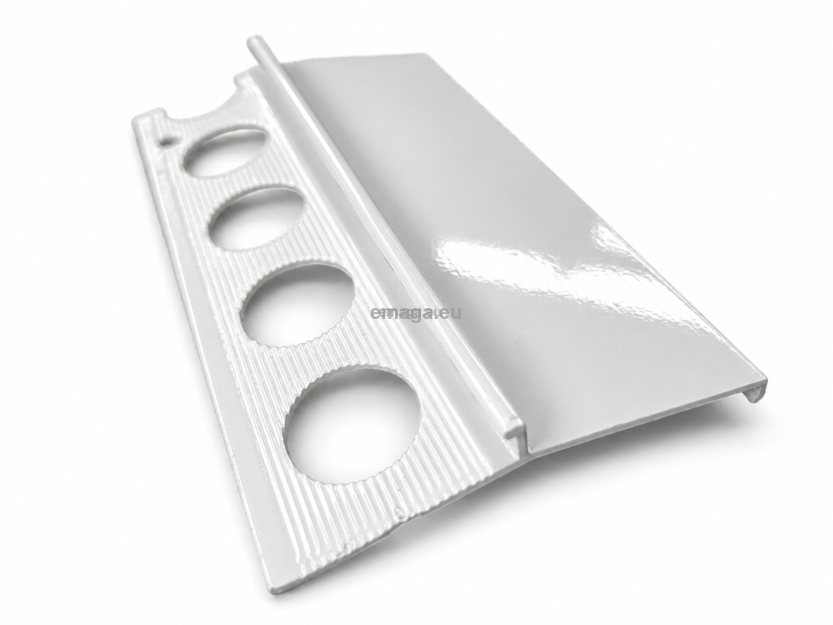 Profil aluminiowy balkonowy 85 mm 3 m okapnik lakier biały RAL9016
