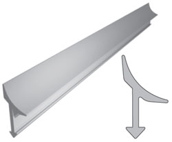 Profil aluminiowy do glazury wewnętrzny "radarek" L=2,5m anodowany oliwka
