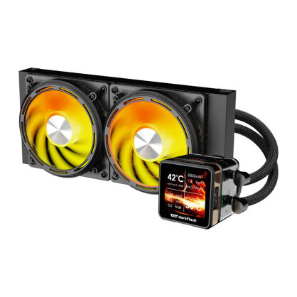 Chłodzenie wodne DARKFLASH DE240 240mm (czarne)