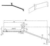 Profil aluminiowy balkonowy okapnikowy 85mm 2,5m brąz - 3