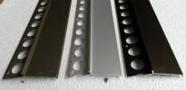 Profil aluminiowy balkonowy okapnikowy 85mm 2,5m brąz - 2