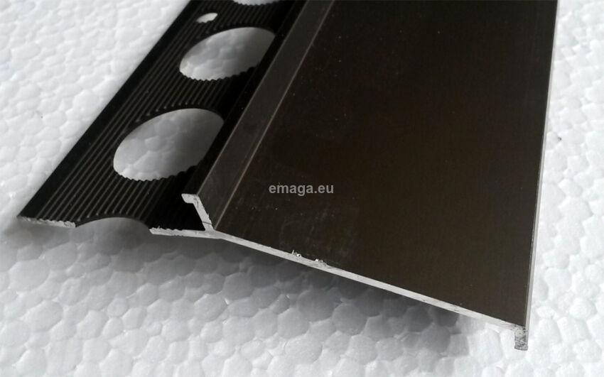 Profil aluminiowy balkonowy okapnikowy 85mm 2,5m brąz