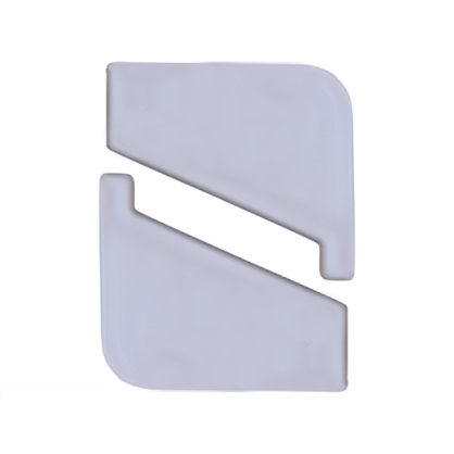 Odbojnik przyścienny (komplet lewy + prawy) do profila MAXI szary RAL7035