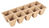 Rozsadniki torfowe małe (2x5 otworów) 22 x 8.5 x 5.5 cm,10 sztuk - 4