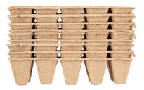 Rozsadniki torfowe małe (2x5 otworów) 22 x 8.5 x 5.5 cm,10 sztuk - 6