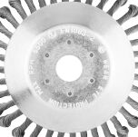 Szczotka druciana do kosy spalinowej 200 x 25,4 mm, twarda, druty splątane - 3
