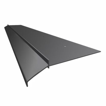 K10 Profil aluminiowy balkonowy 2.0m  grafitowy RAL 7024 -  listwa balkonowa okapnikowa grafitowa