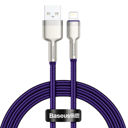 Kabel BASEUS Cafule USB-A-Lightning 1m (fioletowy)