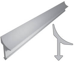 Profil aluminiowy do glazury wewnętrzny "radarek" L=3m anodowany brąz