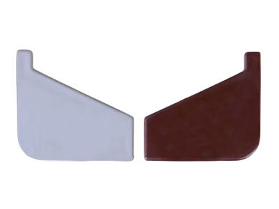 Odbojnik przyścienny (komplet lewy + prawy) do profila DRIP srebro