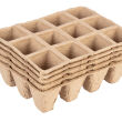 Rozsadniki torfowe małe (3x4 otwory) 16 x 12 x 4.5 cm, 5 sztuk - 2