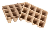 Rozsadniki torfowe małe (3x4 otwory) 16 x 12 x 4.5 cm, 5 sztuk - 4