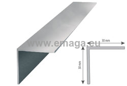 Profil aluminiowy do glazury kątownik 30/30 L=2,5m anodowany srebro