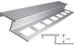 Profil aluminiowy do glazury AL "Z"schodowy H=10mm, L=3m