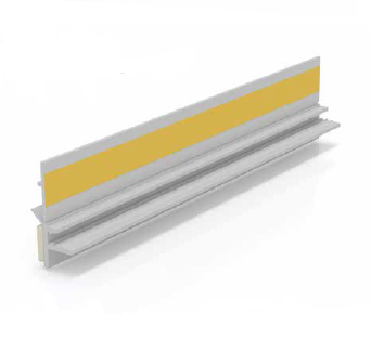 Listwa dylatacyjna PCV do ościeżnic okiennych bez siatki 9mm / 6mm L=3m kolor: jasny szary RAL7000 - pakiet 30 sztuk