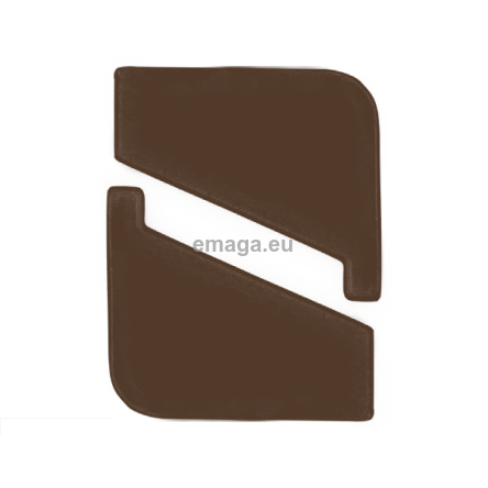 Odbojnik przyścienny (komplet lewy + prawy) do profila MAXI brąz RAL8028
