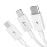 Kabel BASEUS Superior Series USB-A-micro/USB-C/Lightning 1.5m (biały) - 3