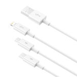 Kabel BASEUS Superior Series USB-A-micro/USB-C/Lightning 1.5m (biały) - 5