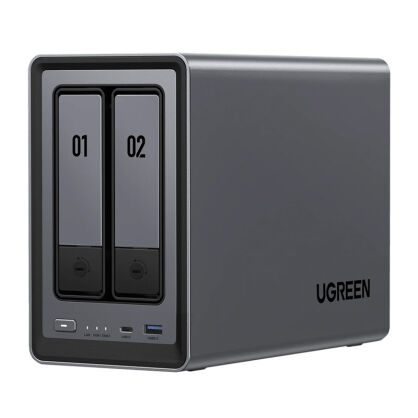 Serwer plików NAS Ugreen DXP2800, 2-dyskowy, Intel N100, 8GB DDR5, 2.5GbE, 4K HDMI