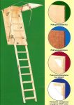 Schody składane 115x80 cm płyta HDF biała ocieplana H=265 cm - 6