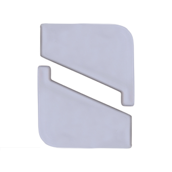 Odbojnik przyścienny (komplet lewy + prawy) do profila DRIP szary RAL7035