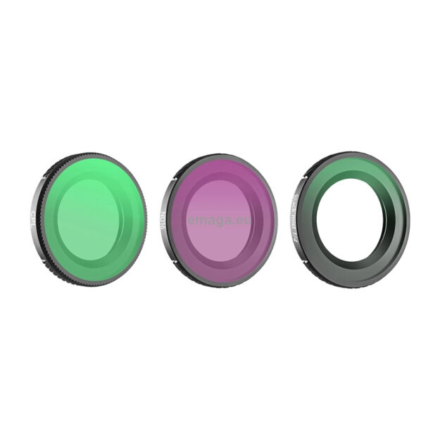 Filtry do obiektywu 1/4” Sunnylife 3 szt. – Black Mist + CPL + ND16 do Osmo Nano