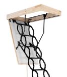 Schody nożycowe (d) 105x70cm płyta HDF biała ocieplana H=290cm - 4