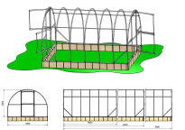 Szklarnia Elite 30 m2 (3x10 m) poliwęglan 6 mm - 7