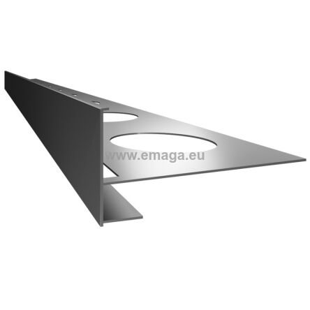 Profil schodowy SC1 malowane - schody wewnętrzne z okładzinami ceramicznymi L=2m 