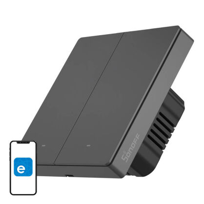 Włącznik światła SONOFF M5 2C Wi-Fi 2-kanałowy (szary)