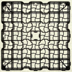 Płyta kratka trawnikowa - panel trawnikowy - krata do trawników geoSystem G5 Max 50 cm x 50 cm x 5 cm pakiet 13 sztuk