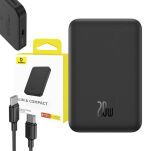 Powerbank BASEUS mini magnetyczny 5000mAh 20W USB-C (czarny) - 10